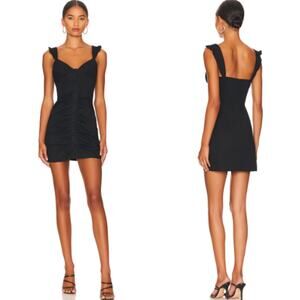 MORE TO COME | NWT Isla Bustier Dress in Black Cotton Mini Sundress XXS